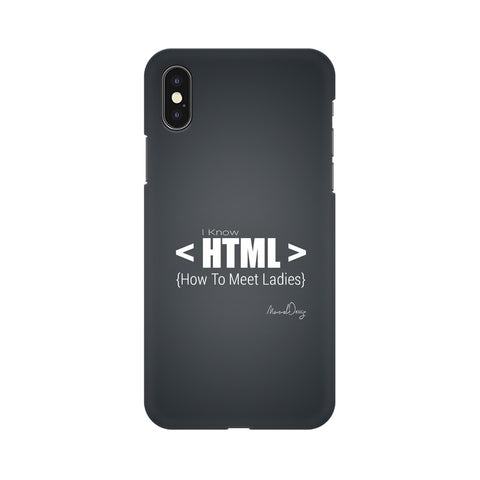 HTML Mobile Cover For Apple iPhone Xs Max