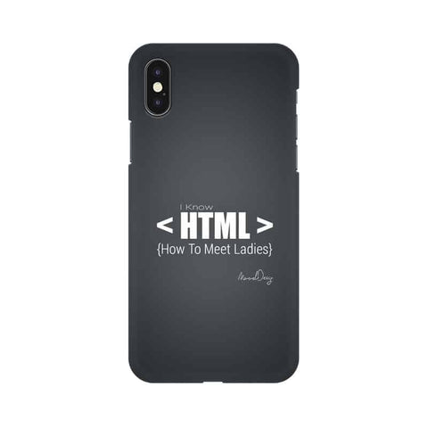 HTML Mobile Cover For Apple iPhone Xs
