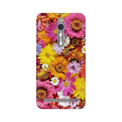 Colorful Flowers Background Mobile Cover For Asus Zenfone 2