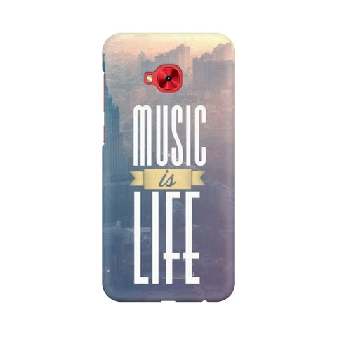 Music is Life Mobile Cover For Asus Zenfone 4 Selfie Pro ZD552KL