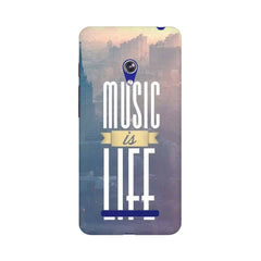 Music is Life Mobile Cover For Asus Zenfone Go