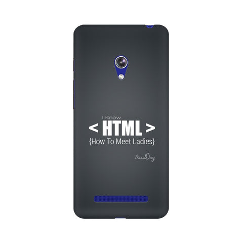 HTML Mobile Cover For Asus Zenfone Go