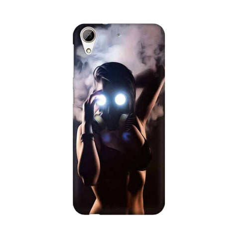 Gas Mask Girl Mobile Cover For HTC Desire 626