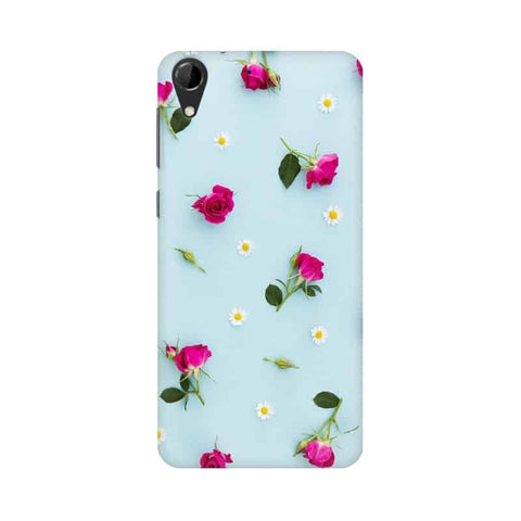 Floral Background Mobile Cover For HTC Desire 728