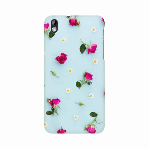 Floral Background Mobile Cover For HTC Desire 816