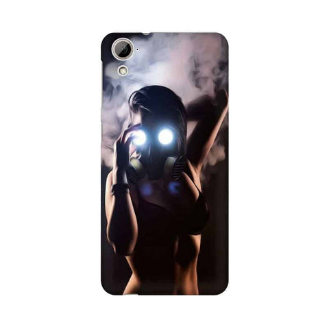 Gas Mask Girl Mobile Cover For HTC Desire 820