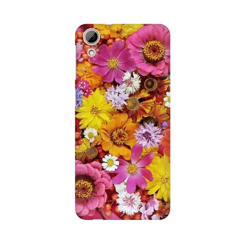 Colorful Flowers Background Mobile Cover For HTC Desire 820