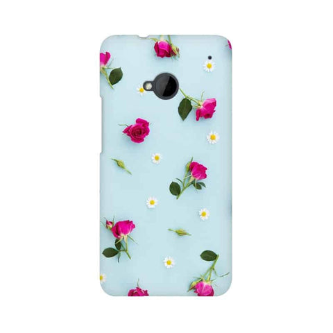 Floral Background Mobile Cover For HTC One M7