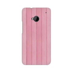 Pink Wood Mobile Cover For HTC One M7