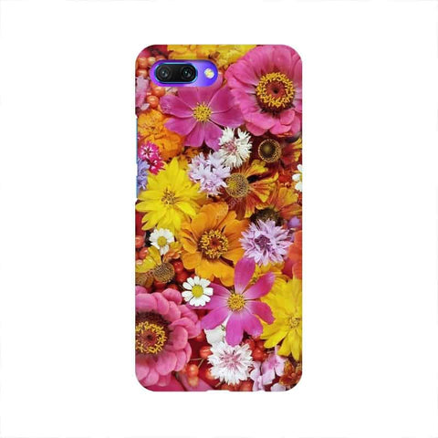 Colorful Flowers Background Mobile Cover For Huawei Honor 10