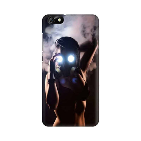Gas Mask Girl Mobile Cover For Huawei Honor 4X