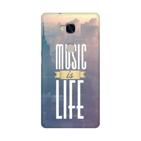 Music is Life Mobile Cover For Huawei Honor 5X