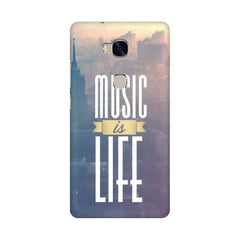 Music is Life Mobile Cover For Huawei Honor 5X