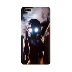 Gas Mask Girl Mobile Cover For Huawei Honor 6 Plus