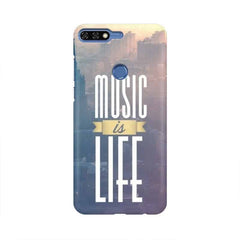 Music is Life Mobile Cover For Huawei Honor 7C
