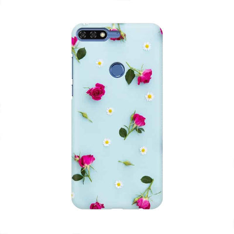 Floral Background Mobile Cover For Huawei Honor 7C
