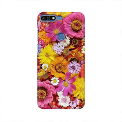 Colorful Flowers Background Mobile Cover For Huawei Honor 7C
