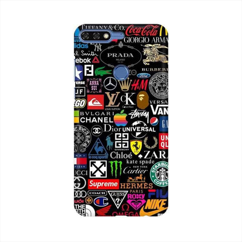Brands Logo's Mobile Cover For Huawei Honor 7C