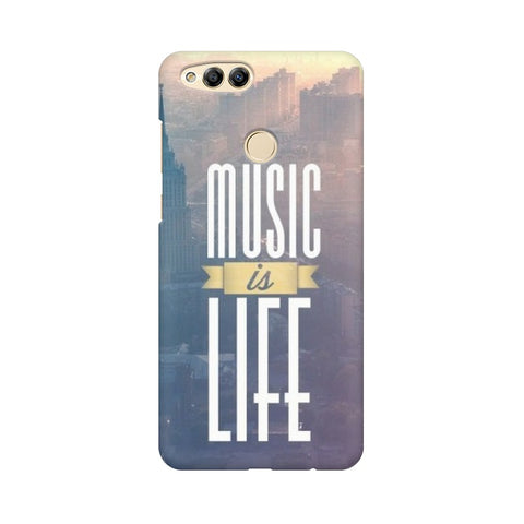 Music is Life Mobile Cover For Huawei Honor 7X