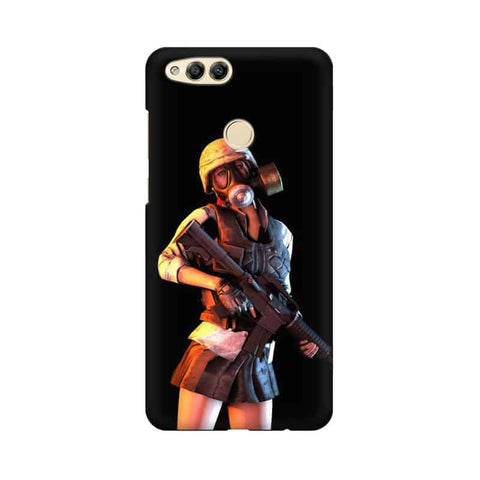 Mask Girl Mobile Cover For Huawei Honor 7X