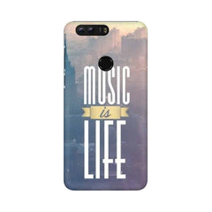 Music is Life Mobile Cover For Huawei Honor 8