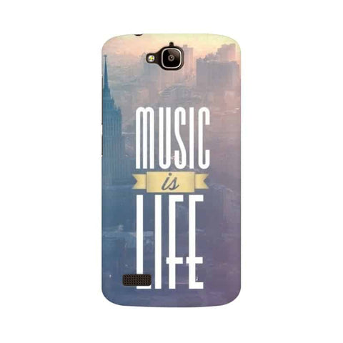 Music is Life Mobile Cover For Huawei Honor Holly