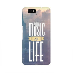 Music is Life Mobile Cover For Huawei Nexus 6P