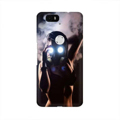 Gas Mask Girl Mobile Cover For Huawei Nexus 6P