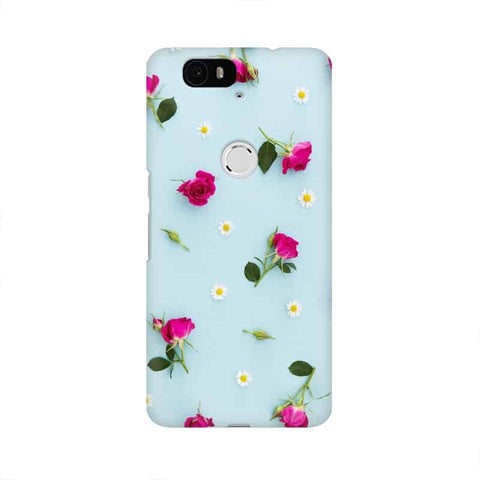Floral Background Mobile Cover For Huawei Nexus 6P