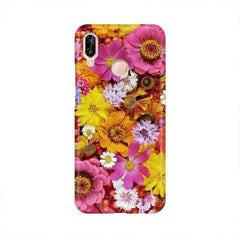 Colorful Flowers Background Mobile Cover For Huawei P20 Lite