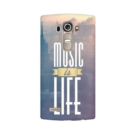 Music is Life Mobile Cover For LG G4