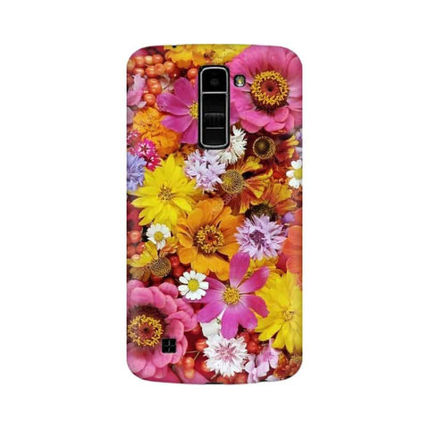 Colorful Flowers Background Mobile Cover For LG K10
