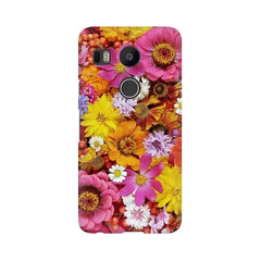 Colorful Flowers Background Mobile Cover For LG Nexus 5X