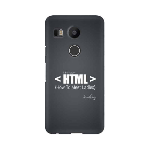 HTML Mobile Cover For LG Nexus 5X