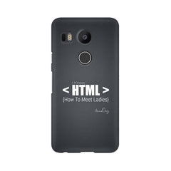 HTML Mobile Cover For LG Nexus 5X
