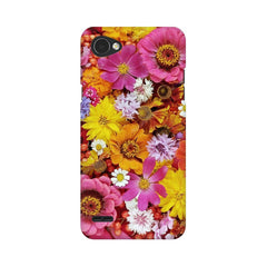 Colorful Flowers Background Mobile Cover For LG Q6