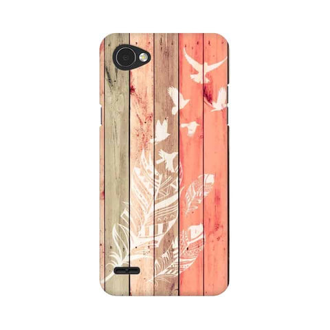 Wood Style Mobile Cover For LG Q6