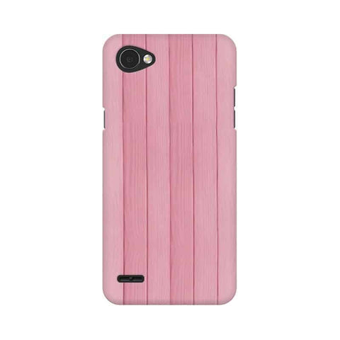 Pink Wood Mobile Cover For LG Q6