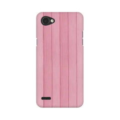 Pink Wood Mobile Cover For LG Q6