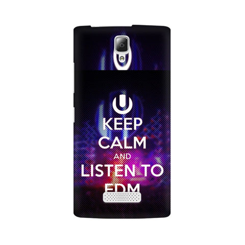 Keep Calm And Listen To EDM Mobile Cover For Lenovo A2010