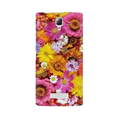 Colorful Flowers Background Mobile Cover For Lenovo A2010