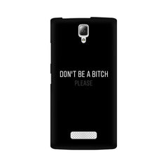 Don't be a Bitch Please Mobile Cover For Lenovo A2010
