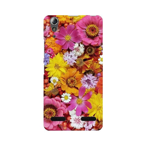Colorful Flowers Background Mobile Cover For Lenovo A6000 Plus