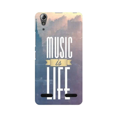 Music is Life Mobile Cover For Lenovo A6000