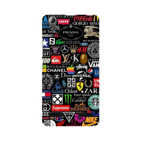 Brands Logo's Mobile Cover For Lenovo A6000