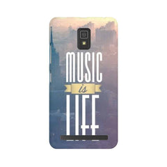 Music is Life Mobile Cover For Lenovo A6600