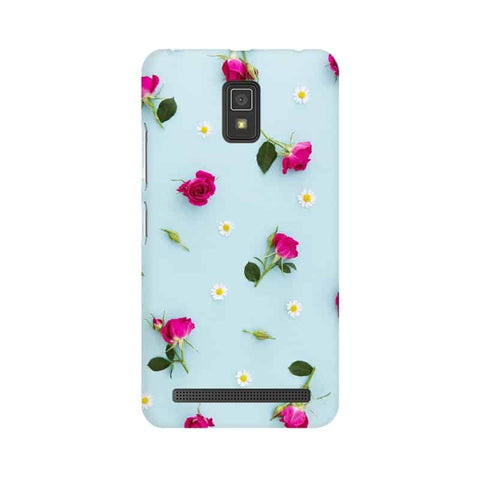 Floral Background Mobile Cover For Lenovo A6600