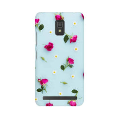 Floral Background Mobile Cover For Lenovo A6600