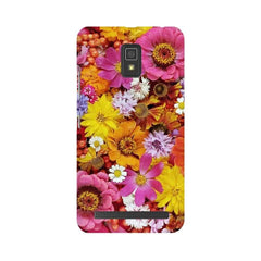 Colorful Flowers Background Mobile Cover For Lenovo A6600