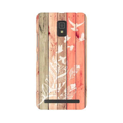Wood Style Mobile Cover For Lenovo A6600